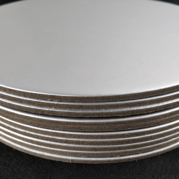 Pooh hornear Tarjeta de plata gran base redonda de mousse torta Mat 6 pulgadas espesado mousse pastel caja cumpleaños torta inferior