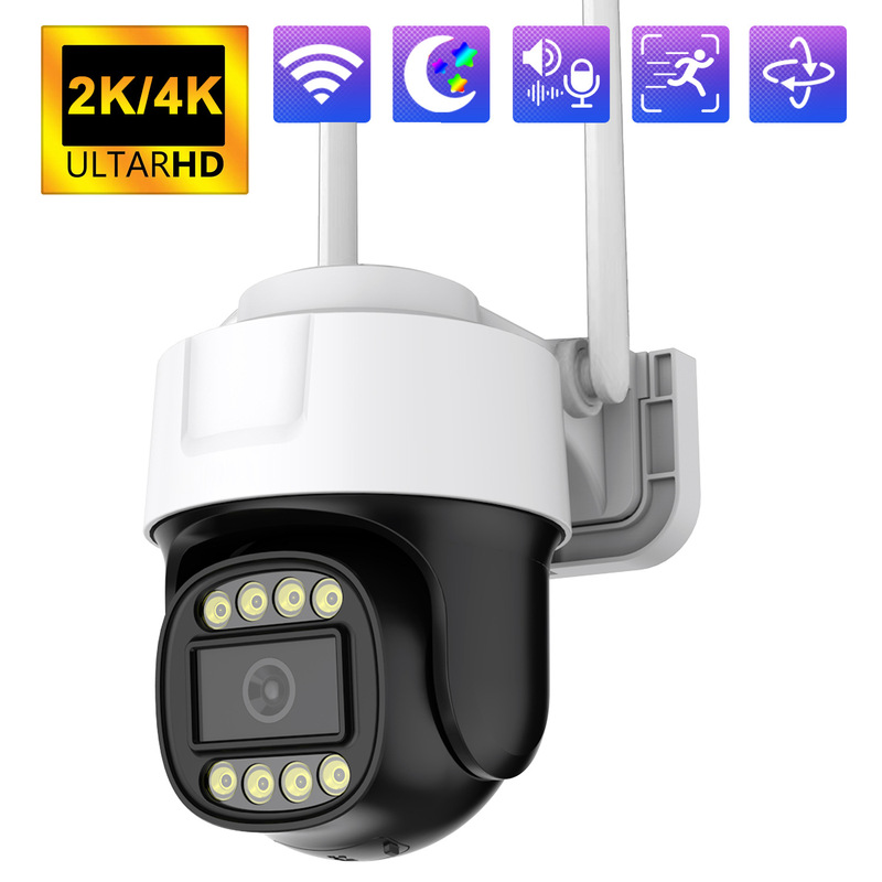 4K HD surveillance camera outdoor wireless network night vision 8 million monitor wireless wifi360 degree