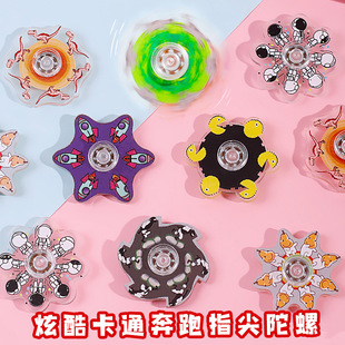 Dynamic Cartoon Anime Fidget Spinner Creative Peripheral Rotating Acrylic Spinner Decompression Toy Decompression
