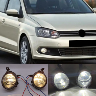 Suitable for Volkswagen 11-16 POLO SEDAN POLO SEDAN Fog Light Assembly LED Front Fog Light Frame Wiring Harness