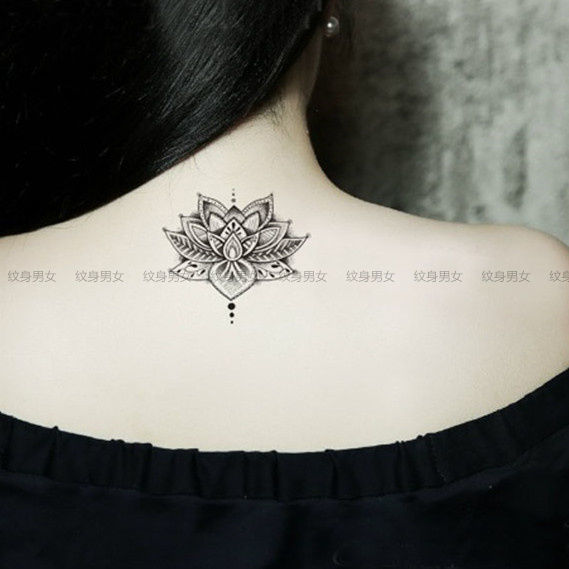 Six Tattoos Sanskrit Tattoo Sticker Original Tattoo Lotus Simulation Waterproof Tattoo Sticker for Men and Women