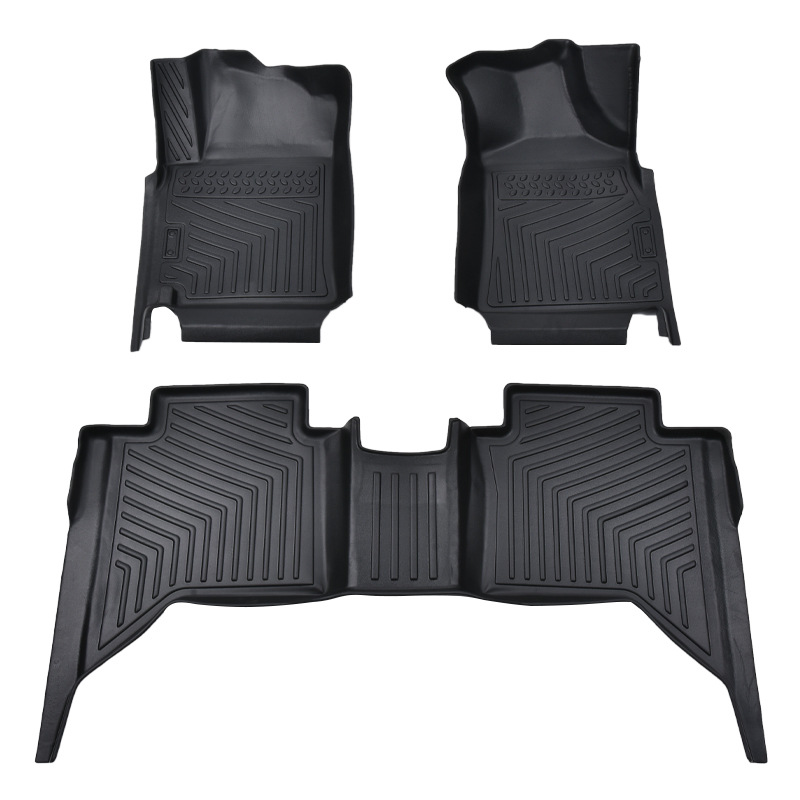 Transfronterizo TPE alfombra de pie del coche T8 coche especial impermeable resistente al desgaste de una sola capa de 3 piezas de doble capa de 6 piezas conjunto