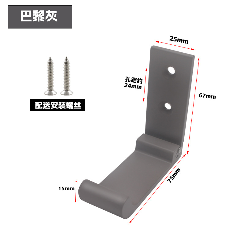 Jinaoding aleación de aluminio gancho plegable gancho sólido multi-funcional abrigo gancho detrás de la puerta armario abrigo gancho solo gancho