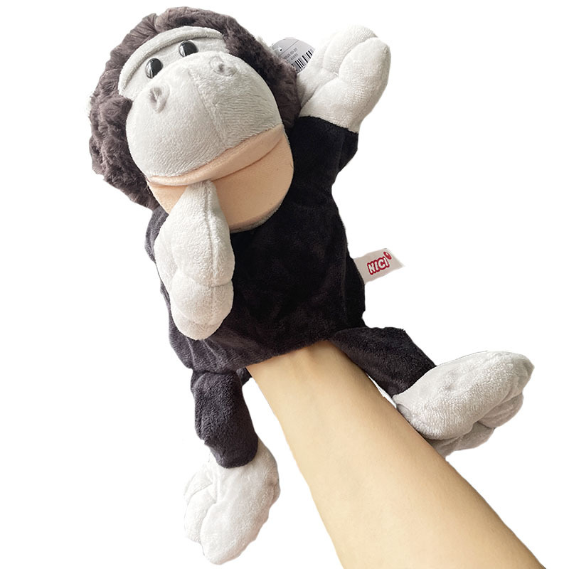 Boca abierta marioneta juguete dibujos animados selva animal kindergarten clase muñeca niños comodidad peluche juguete León
