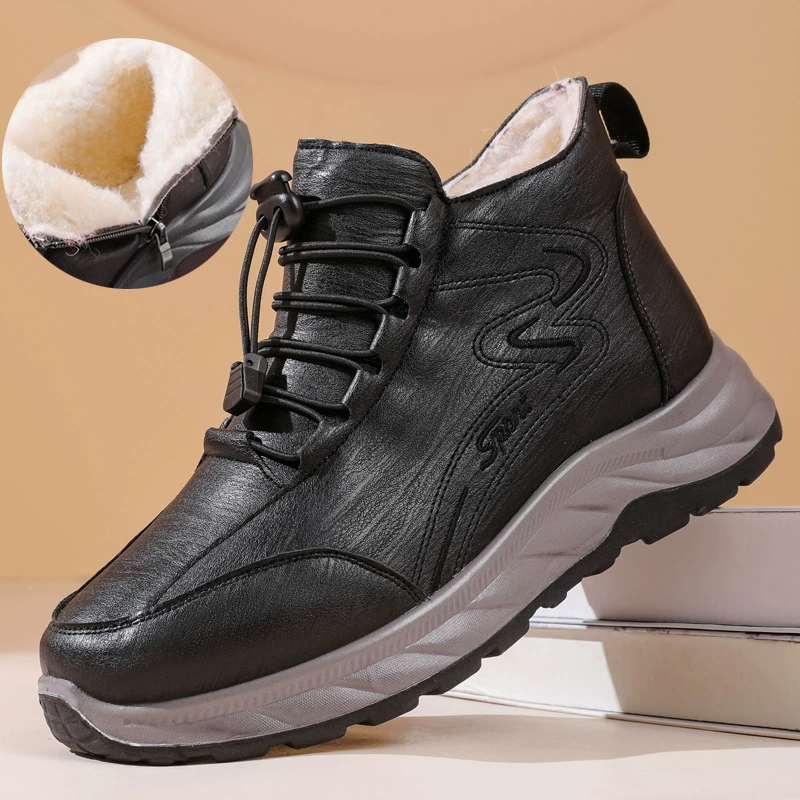 Трансграничные зимние теплые хлопчатобумажные сапоги среднего и пожилого возраста