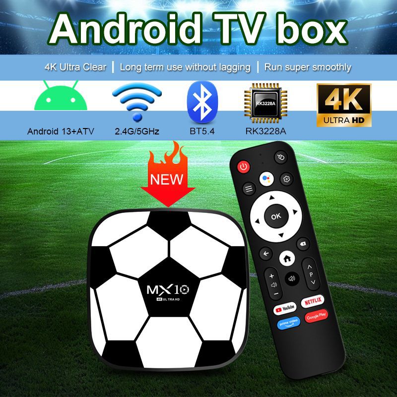 Cross-Border New Mx10Z2 Tvbox Network Set-Top Box Rk3228 Android 4K Dual-Band Bluetooth Set-Top Box