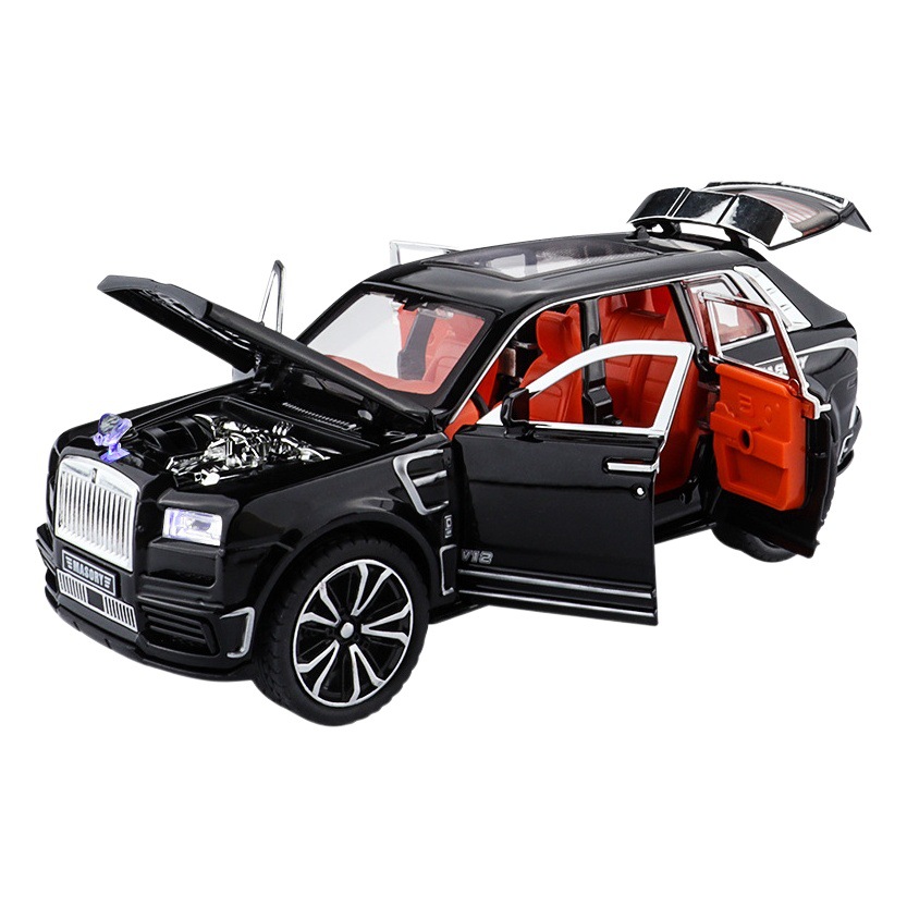 新豪迪1:32ラウス庫里南邁沙鋭suv自動車モデル男子学生シミュレーション合金音光玩具車