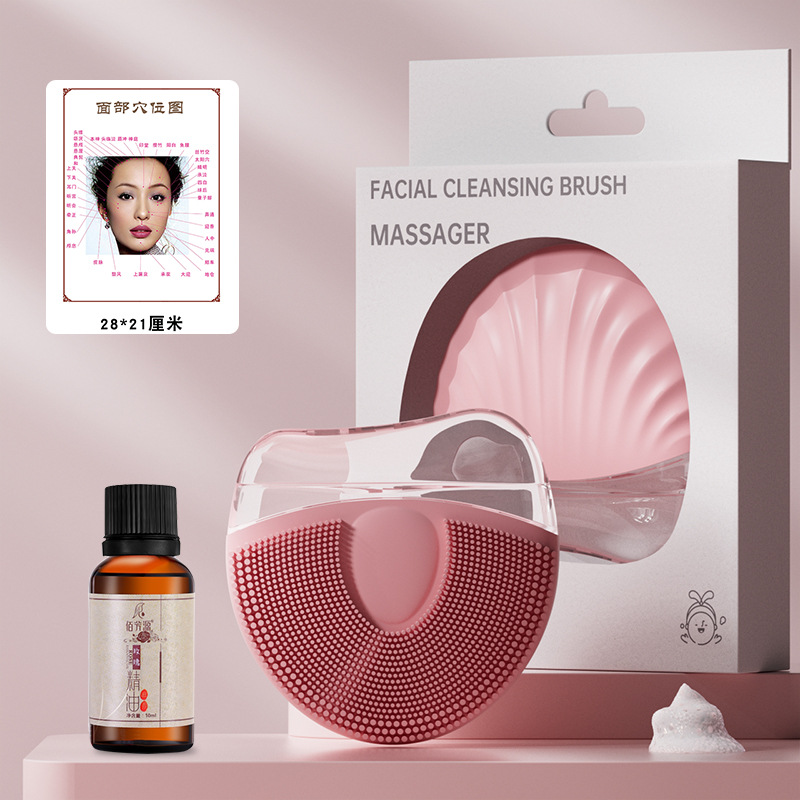 Herramienta de masaje y lifting facial, exfoliante facial de silicona para limpieza facial, estiramiento de ojos y belleza facial.