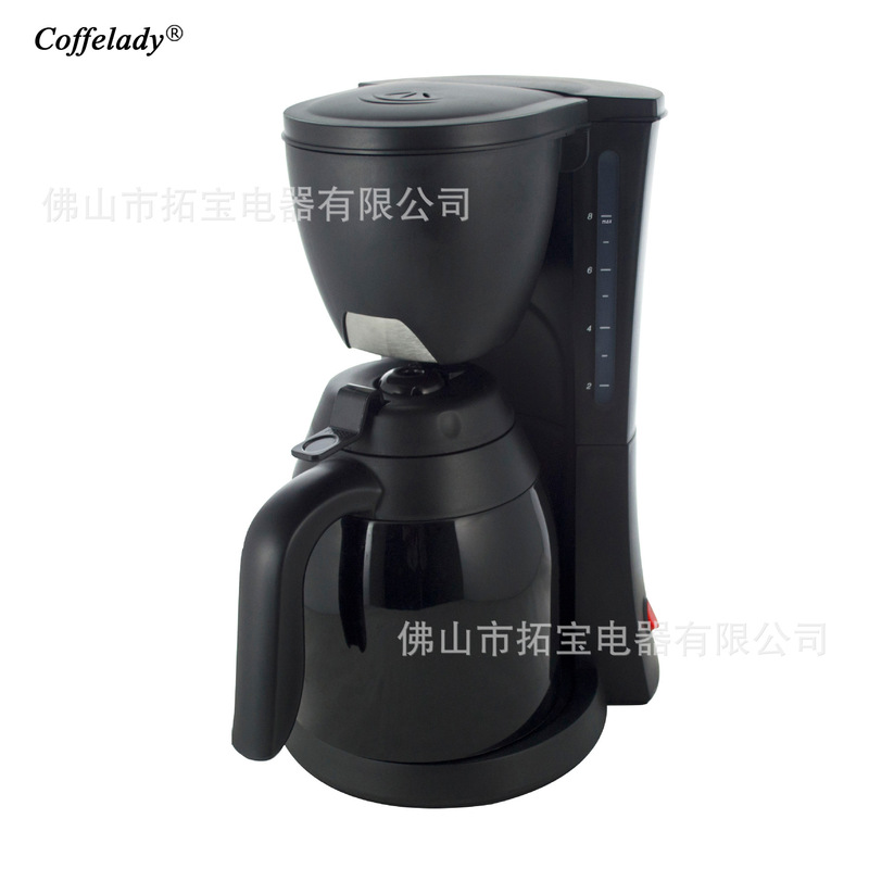 Coffelady 1.0L Drip Coffee Machine with Removable Filter and Stand with Glass Thermos Pot Coffelady 1.0L Drip Coffee Machine with Removable Filter and Stand with Glass Thermos Pot