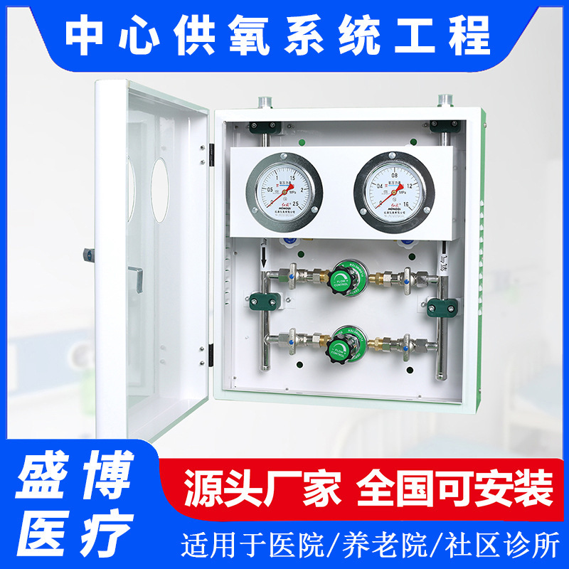 医院二级减压器 流量计氧气稳压箱 养老院楼层中心供氧气体汇流排|undefined