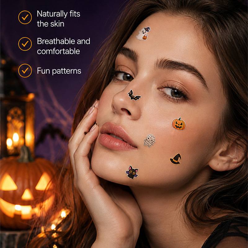Parches para Acné de Varias Formas para Halloween Eficacia contra el Acné