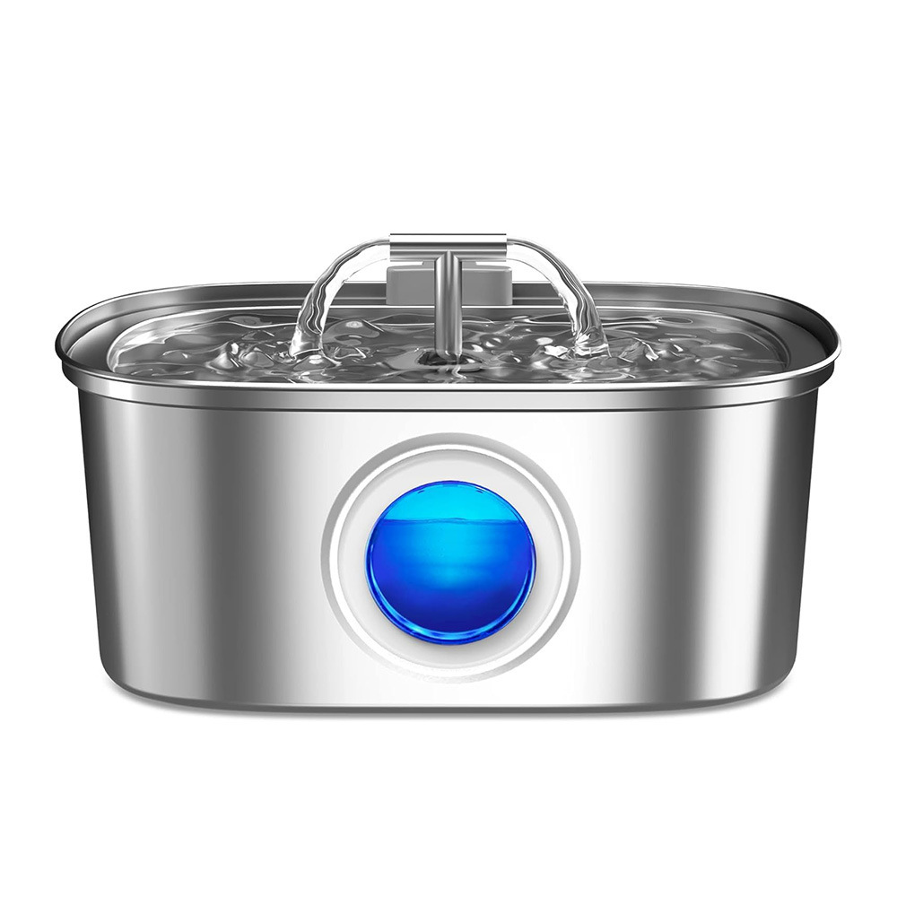 3.2L alimentador de agua de circulación de agua beberera de acero inoxidable beberera de agua para gatos y perros beber tazón de agua para mascotas beberera automática