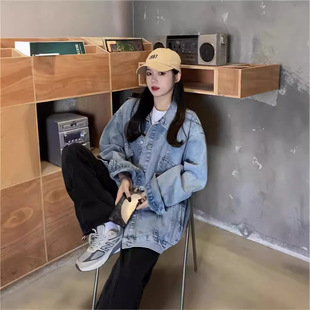 Denim Jacket Women's 2025 Autumn and Winter New Korean Style Loose Bf Internet Celebrity Spring and Autum Denim Tops Lazy