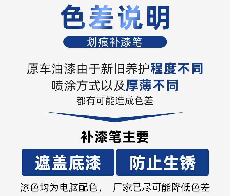Touch-up paint pen for cars, pearl white self-spraying paint, black dot paint pen for repairing scratches on car paint surface