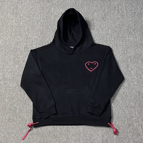 Carsicko Loving-Heart Sports Set: Fleece-Fabric Hoodie + Sweatpants—Winter European & American Hip-Hop Trendy Style
