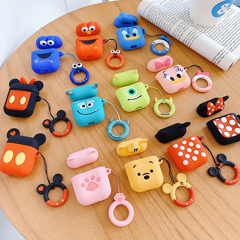  Apple, compatible wireless headphones, silicone cartoon cute protective case, pro2, bluetooth, pro3