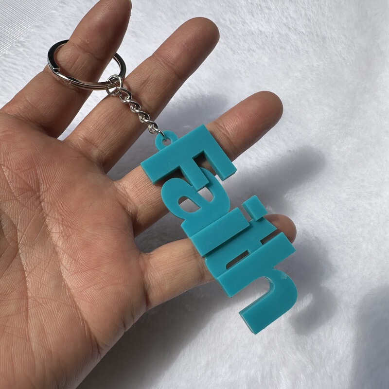 3D プリントされたインスピレーションを与える信仰キーホルダーバッグバックルアクリルetsy インスピレーションを与えるペンダント|undefined