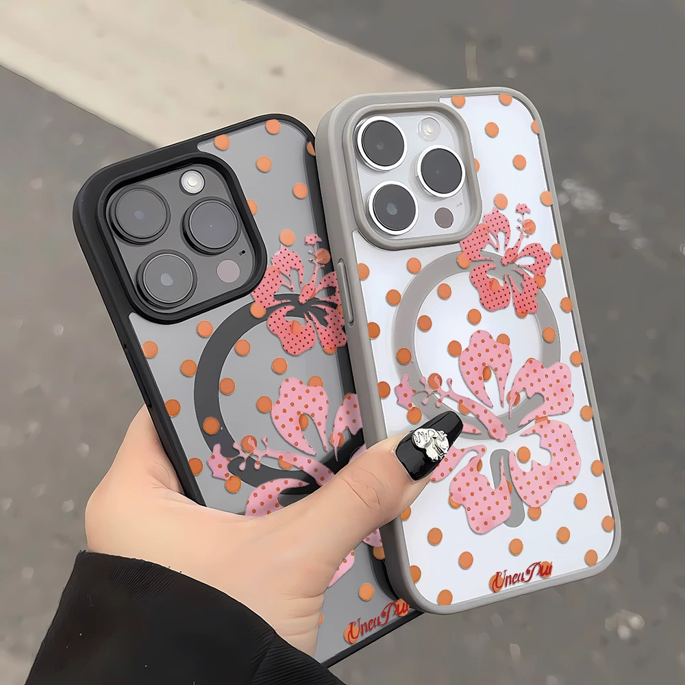 Чехол для iPhone (15–17 Pro Max) фуксия матовый, защита от падений