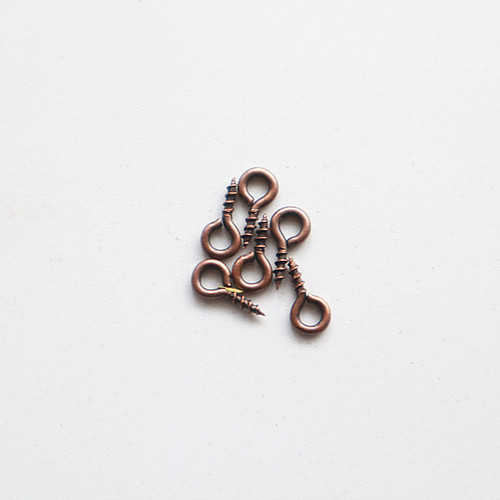 diy resin drilled sheep eye ring jewelry accessories screw round head ring hook self-tapping horn nail