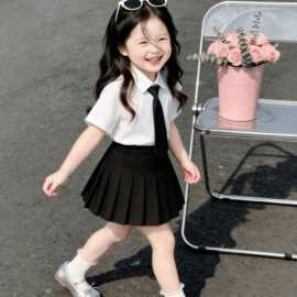 套装女童夏装套装2026新款童装小童甜美衣服夏款两件套百搭主持