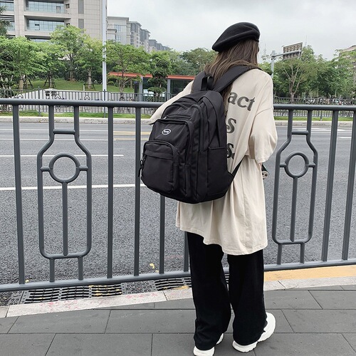 Women's New Large Capacity Student Backpack Korean Style Casual High School College Dual Shoulder Backpack Wholesale