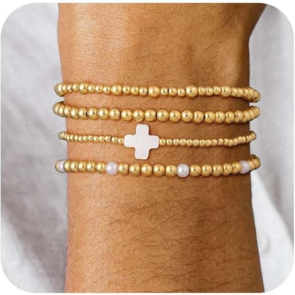 Minimalist & Stackable Layered Bracelets, Lightweight And Comfortable. Hypoallergenic, Kind To Sensitive Skin. A Subtle Way To Elevate Your Daily Look_voghion.com