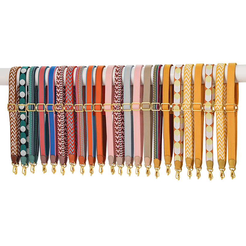 玛皇世F-76龙瓖包肩带单肩斜挎可调节织带短柄小号饺子包帆布包带