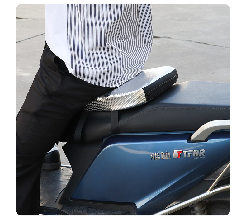 Electric Vehicle Elevated Shock Absorbing Cushion Motorcycle Seat Cushion Thickened Sponge Universal Battery Car Elevated Wear-resistant Cushion