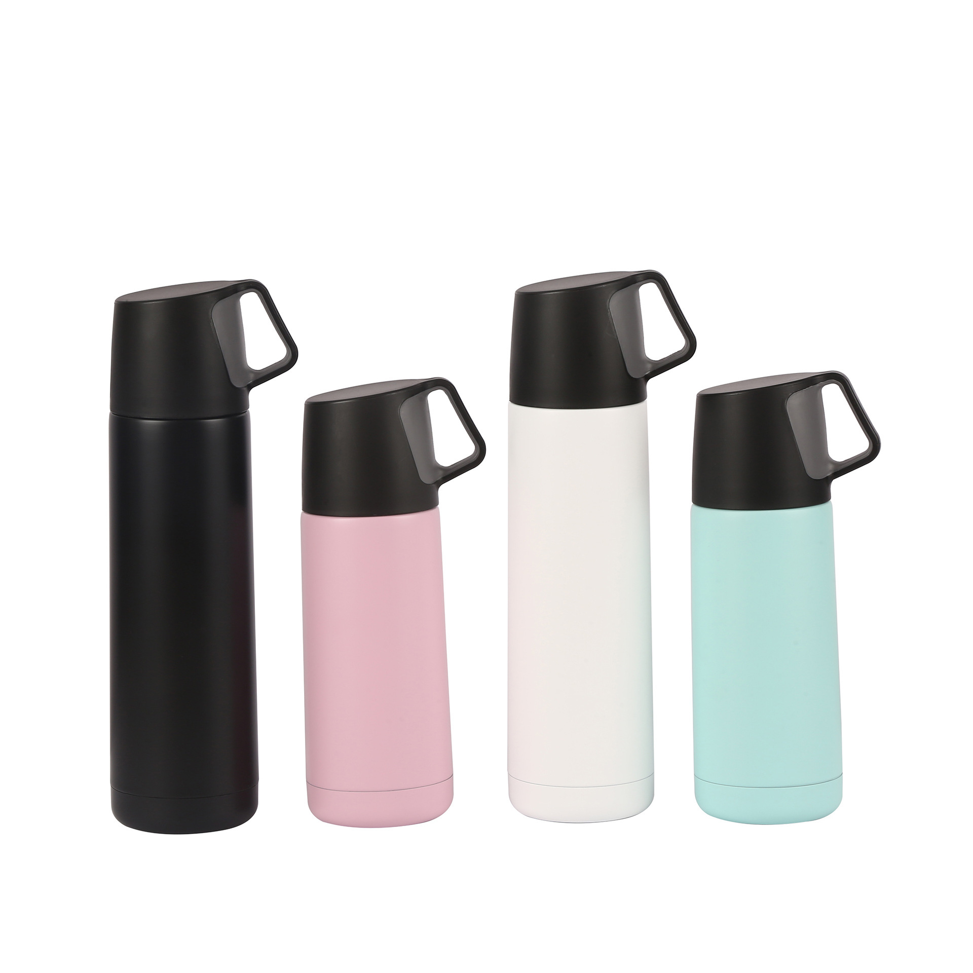 Viajes al aire libre taza de agua deportiva con mango de té separación de agua taza portátil 304 taza de aislamiento al vacío de acero inoxidable