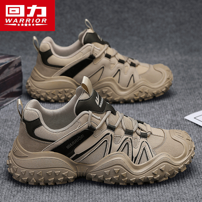 回力男鞋秋冬新款户外登山徒步工装鞋男士休闲防滑耐磨劳保运动鞋