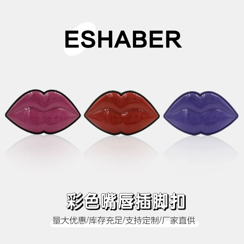 Пятно цветное масло красная губа обувь цветочная пряжка сумка фурнитура женская обувь верхняя металлическая губная пряжка аксессуары