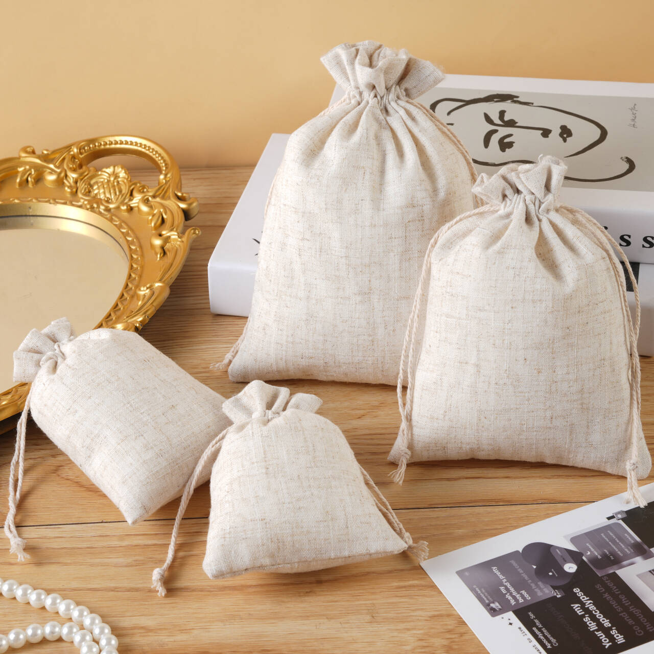 1 Piece Cloth Simple Style Classic Style Casual Daily Solid Color Jewelry Packaging Bags display picture 4
