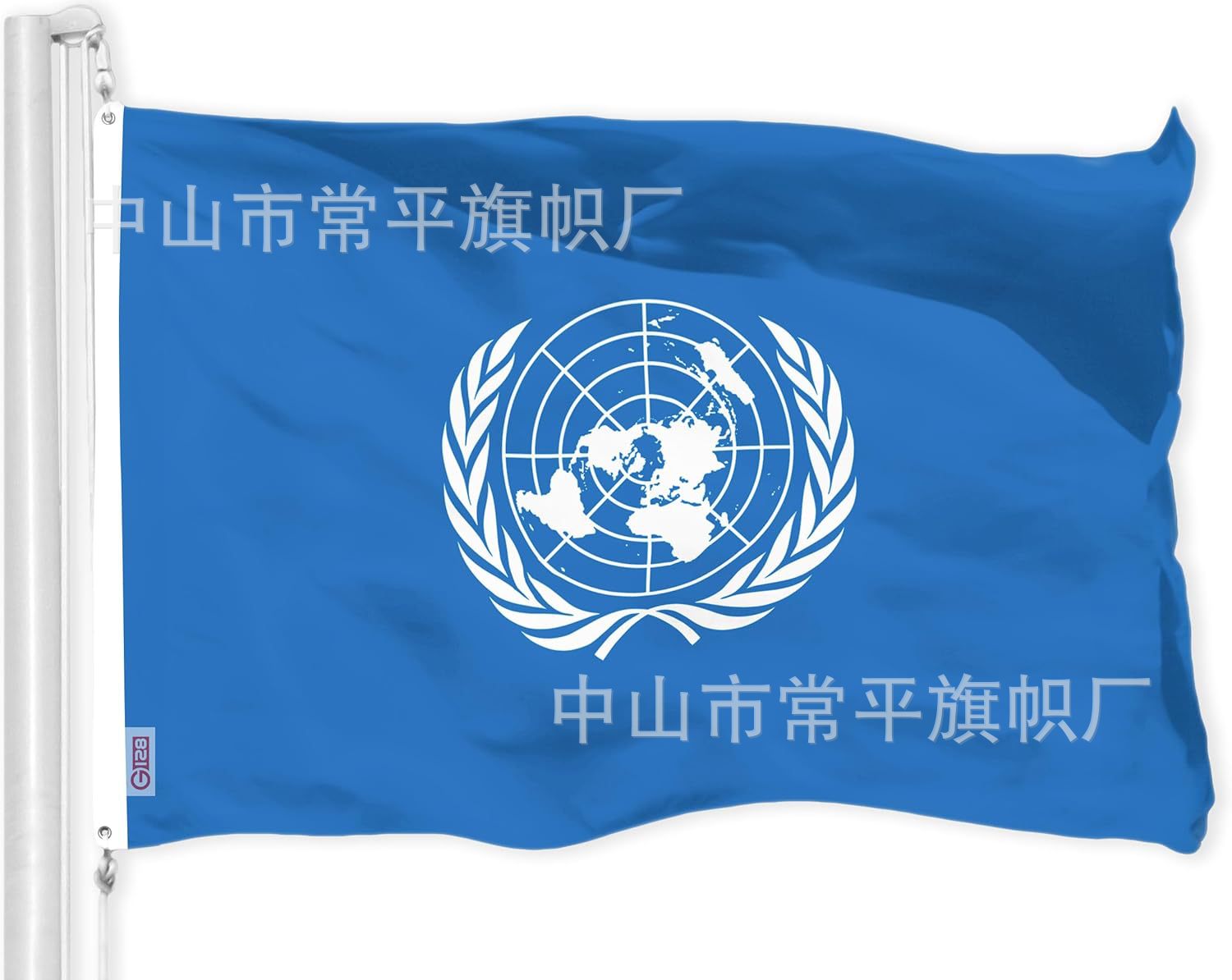 DANF bandera de la UE exportación de bandera transfronteriza 100D poliéster doble bandera 300D cabeza de lona de nylon 3 * 5ft