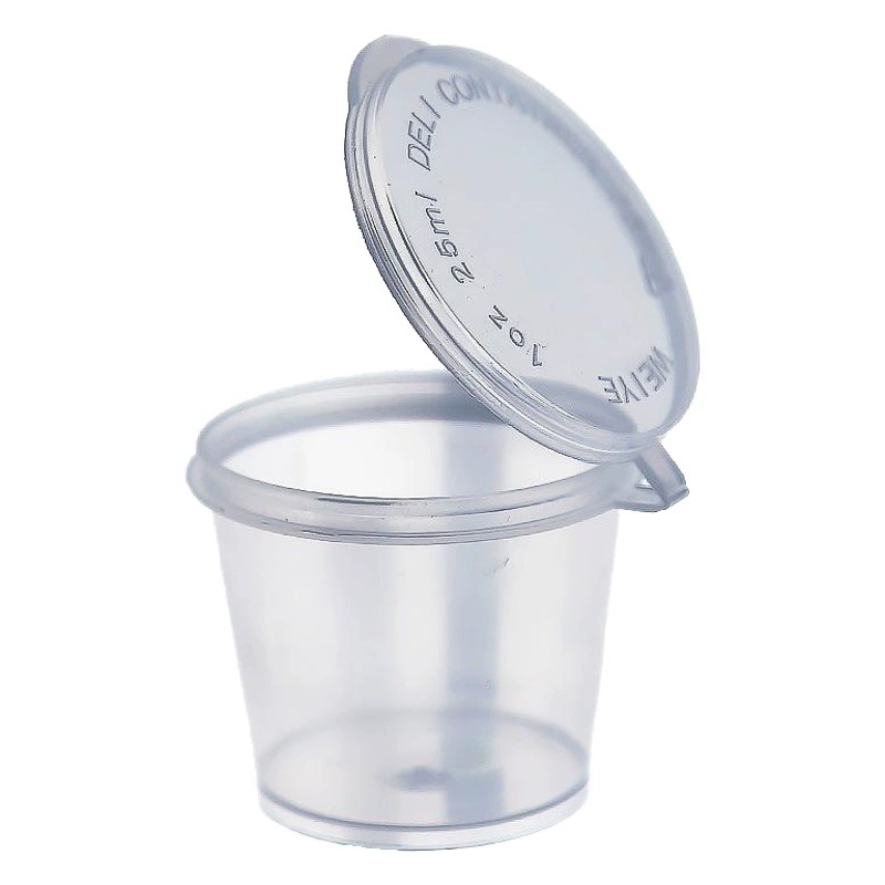 Одноразовый пластиковый цельный стаканчик для соуса, коробка для соуса, круглая маленькая коробка для ингредиентов, чашка для приправ, квадратная разделенная коробка для соуса, три отделения