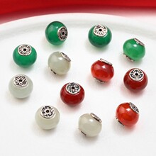 S925���y�NƬ��觺���������ϲ�ָ��ָ������ �͹�DIY�ֹ�����