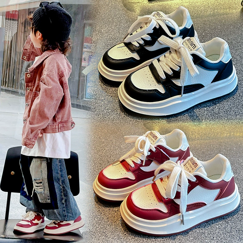 Детская обувь на мягкой подошве 2024 новая модная обувь для мальчиков повседневная обувь для девочек нескользящая спортивная обувь среднего и старшего возраста