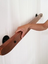 {现货速发}楼梯扶手实木铁艺室内靠墙木质栏杆家用走廊防滑扶手