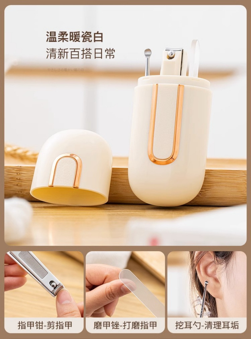 Unas cortadoras de uñas conjunto completo de alicates de uñas conjunto de cortador de uñas para el hogar herramientas de pedicura de boca plana cucharas de orejas zanjas de uñas portátiles