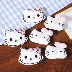 卡通KT猫饰品配件可爱蝴蝶结kitty充棉公仔配件百搭布艺服装辅料