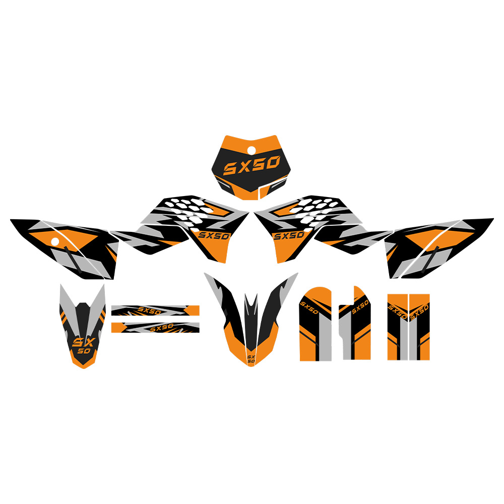 Para KTM 50cc SX50 SX 50 09 - 15 años motocicleta todoterreno carcasa pegatinas pegatinas decorativas