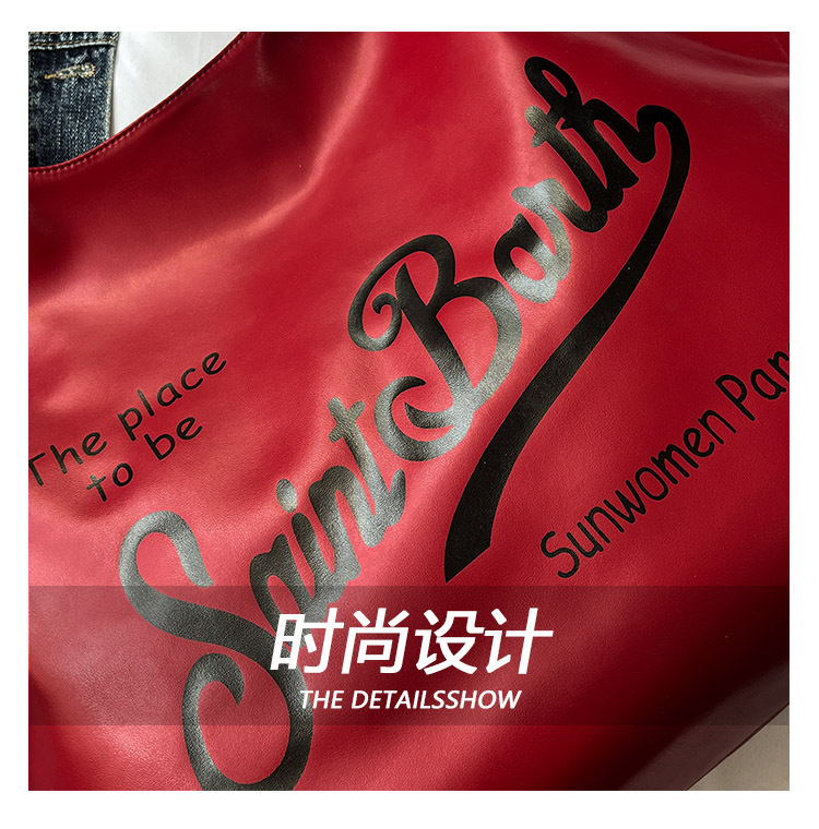 Large-capacity single-shoulder bag for women, 2025 new style, fashionable, casual and versatile tote bag, letter niche design handbag Application Scenario