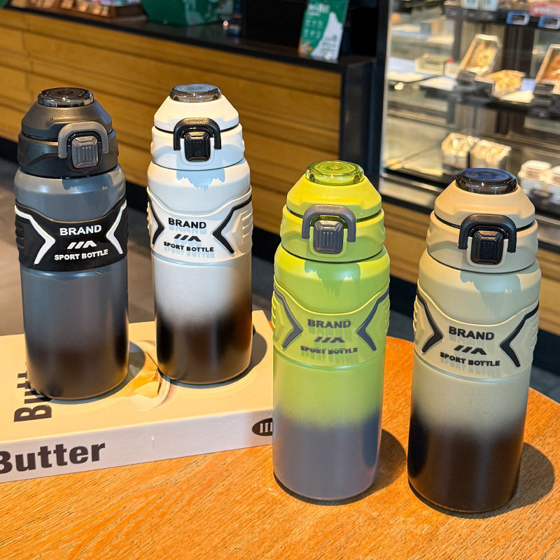 316 ステンレス鋼の高品質トレンディな断熱カップアウトドアスポーツウォーターボトル大容量便利なダブルドリンクバウンスカップ|undefined