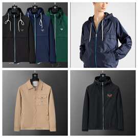 P家新款 25FW 高品质 运动风再生尼龙夹克外套宽松版型男女同款