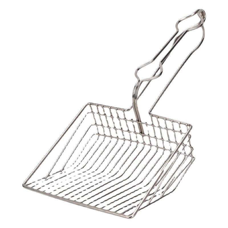 Pala de arena para gatos pala de mierda de gato artefacto pequeño agujero fino Metal Cuchara grande Arena de tofu bentonita pala de arena para gatos suministros