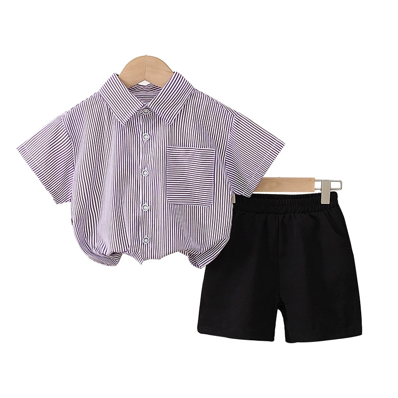 Children's summer set, shirt for leisure, shorts