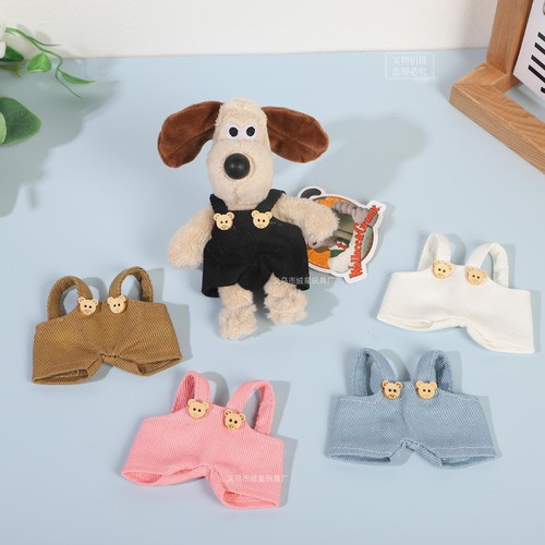 Bestselling children's clothing T-shirt denim overalls 10-15cm cotton doll celebrity figure clothing doll trendy accessories