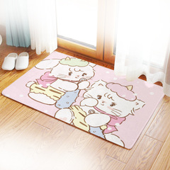 Mikko cartoon water-absorbent cushion cute bathroom mat anti-slip bathroom feet mat wear-resistant and dirt-resistant toilet rug