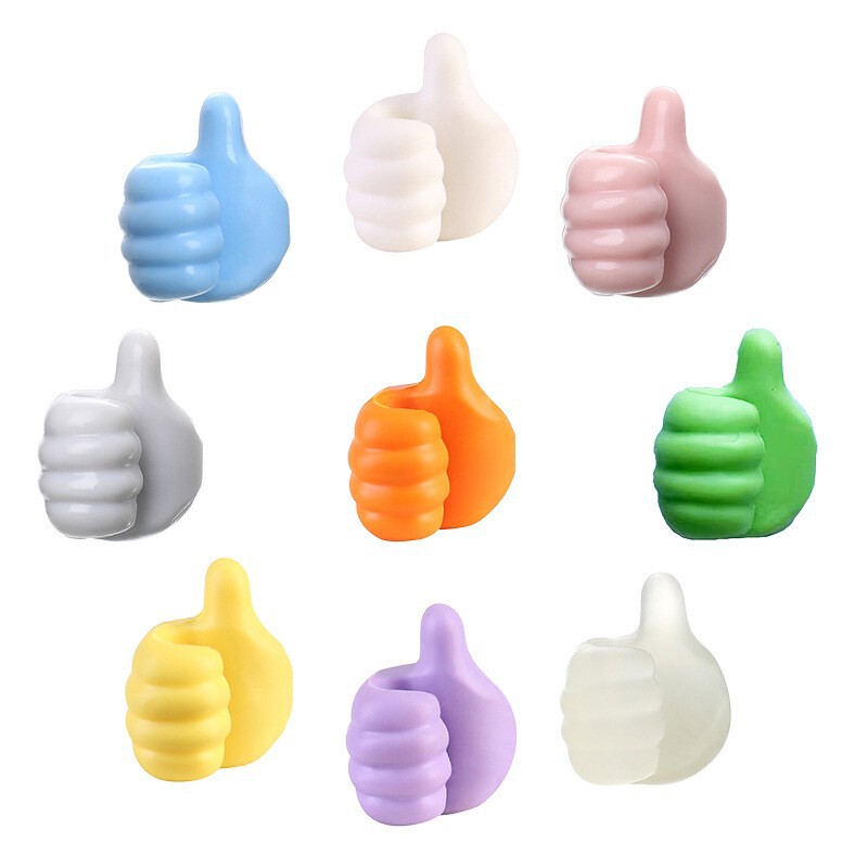 Thumb Hook Multifunctional Data Cable Fixing Wire Storage Traceless Strong Adhesive Nail-Free Strong Adhesive Hook