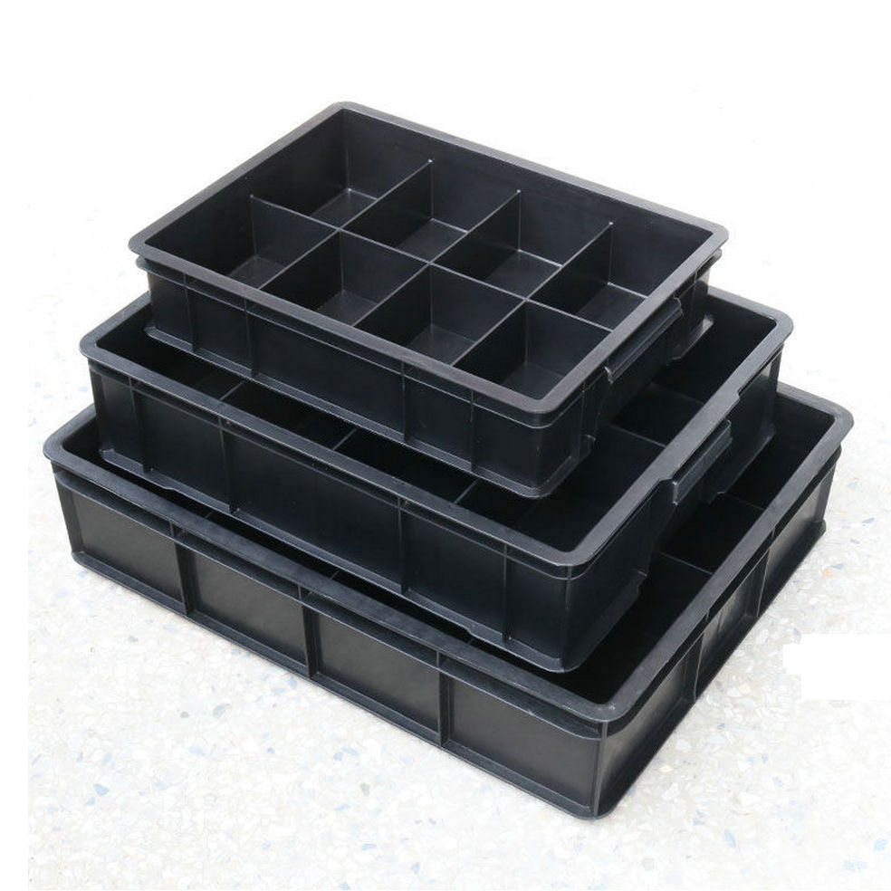 防静电分格周转箱分类零件盒ESD元件电子物料箱贴片盘带格塑料箱