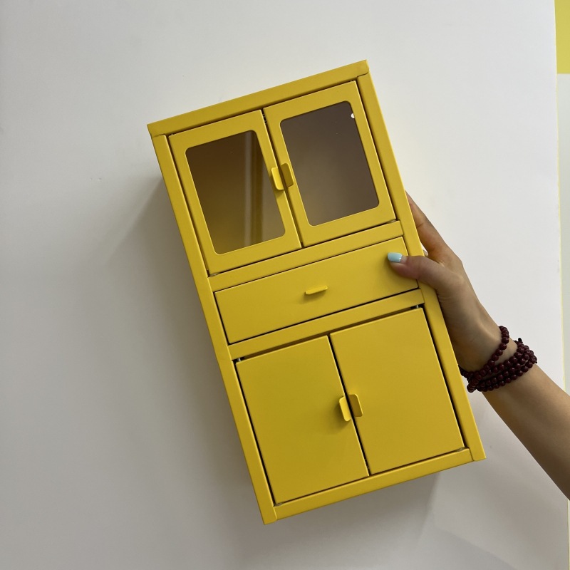 Mini archivador amarillo brillante